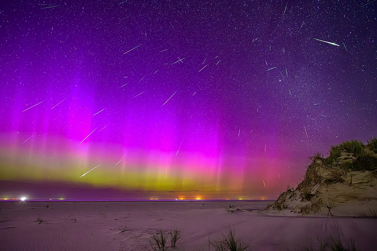 perseid meteor shower,perseids,perseids from germany,perseid meteor and aurora borealis
