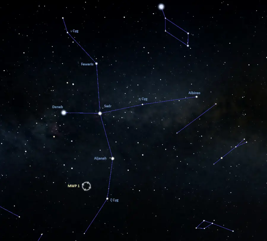 how to find the methuselah nebula,where is the methuselah nebula in the sky,mwp1 location