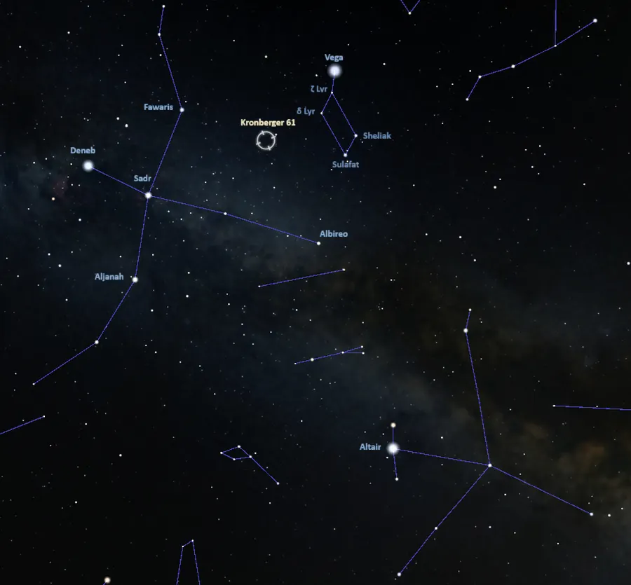 how to find the soccer ball nebula,where is the soccer ball nebula in the sky
