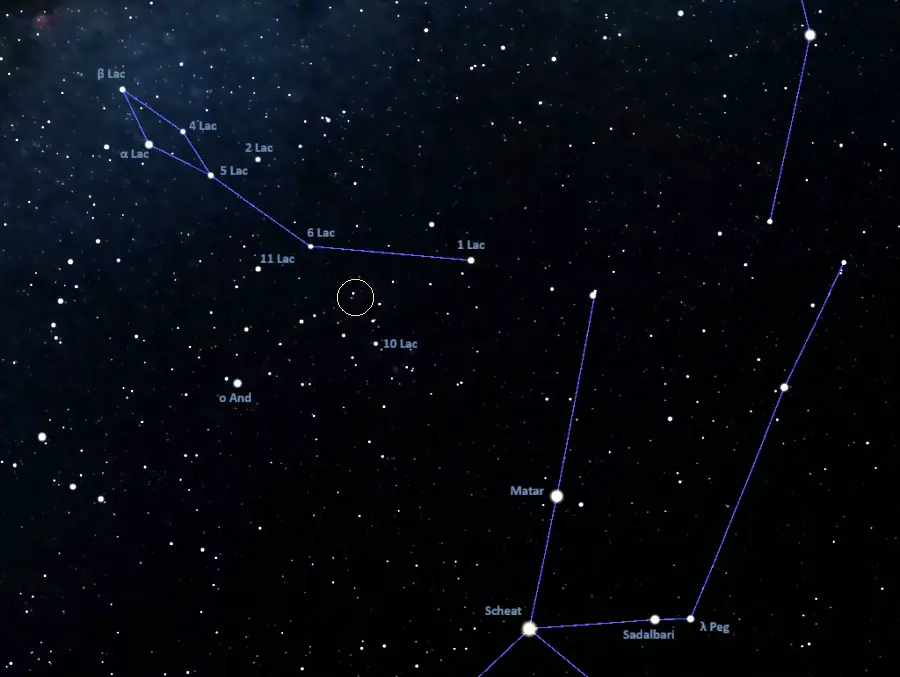 how to find the gecko nebula,where is the gecko nebula in the sky,lbn 437 location