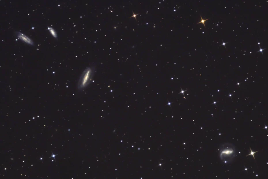 grus quartet of galaxies,NGC 7552,NGC 7582,NGC 7590,NGC 7599