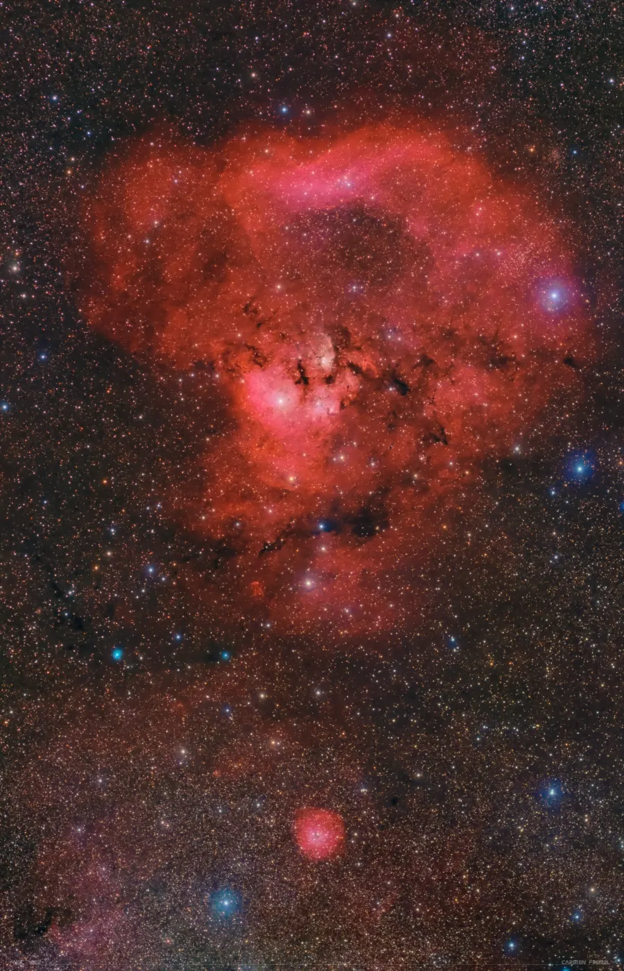 question mark nebula,cosmic question mark