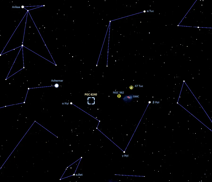 pgc 6240 location,how to find the white rose galaxy