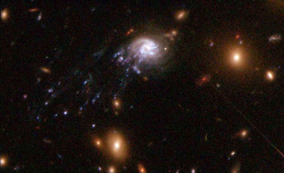 comet galaxy,abell 2667