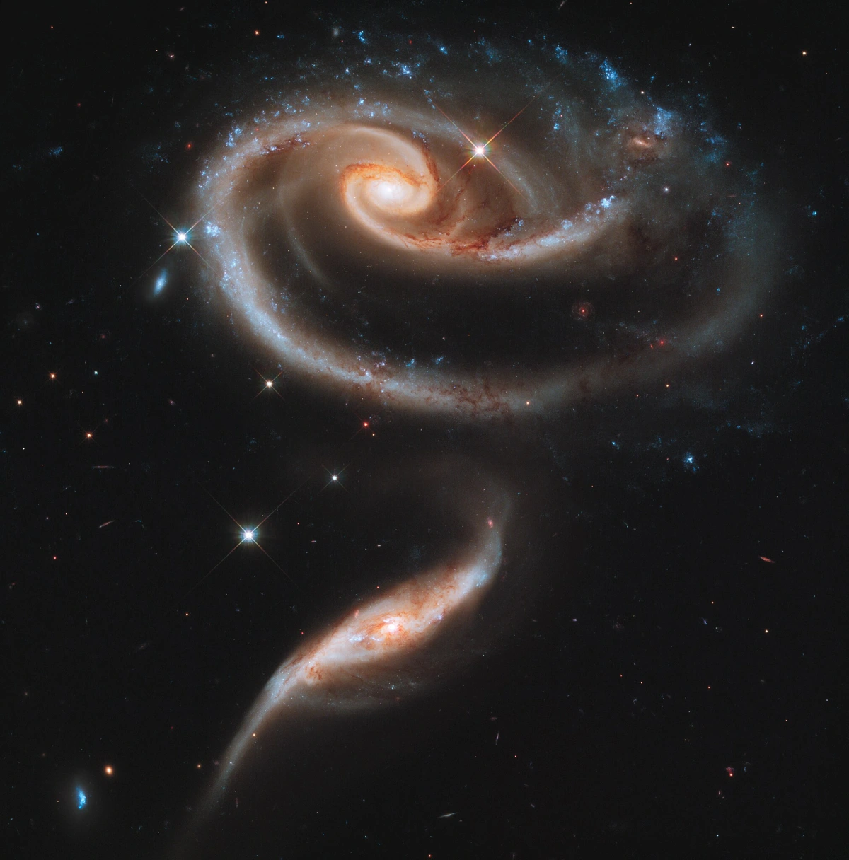 arp 273,rose galaxy