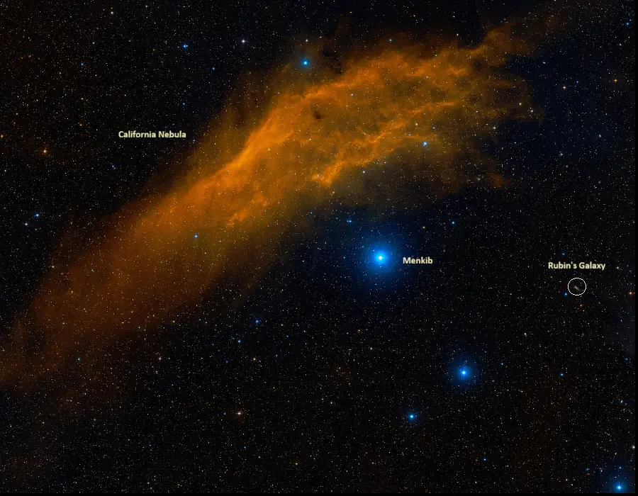 rubin's galaxy and menkib