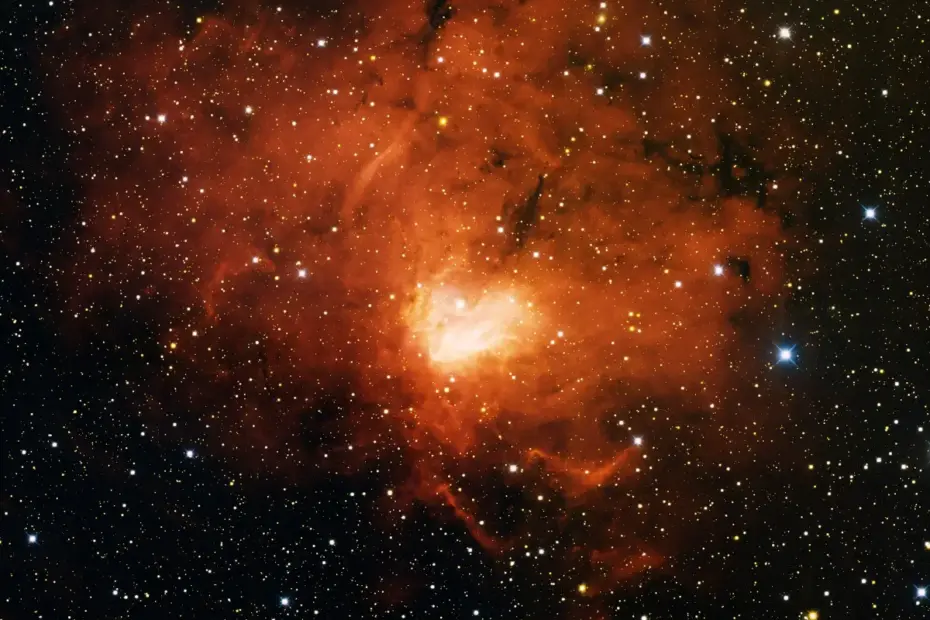 fossil footprint nebula,ngc 1491,sh2-206,little pacman nebula