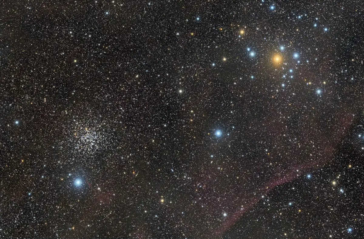ngc 2477,c71 cluster,open cluster in puppis