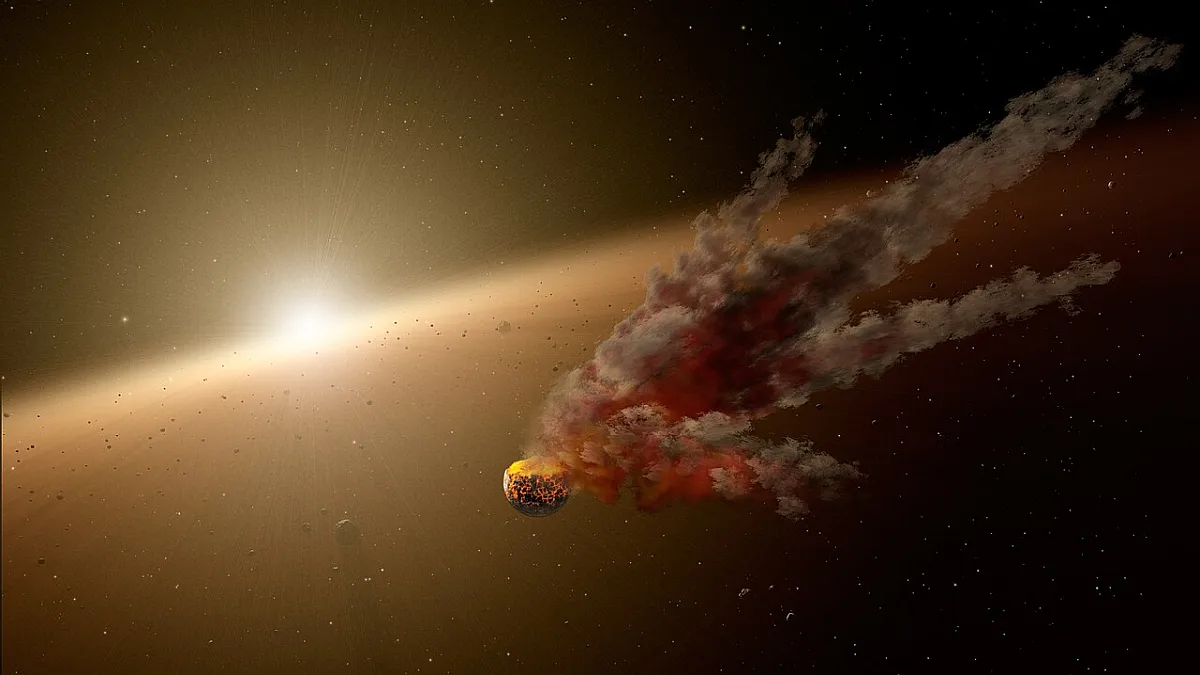 asteroid collision in id8 system