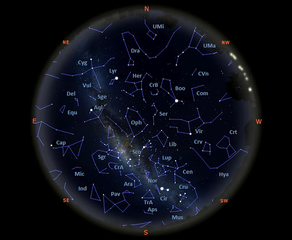 constellations visible tonight from equatorial latitudes