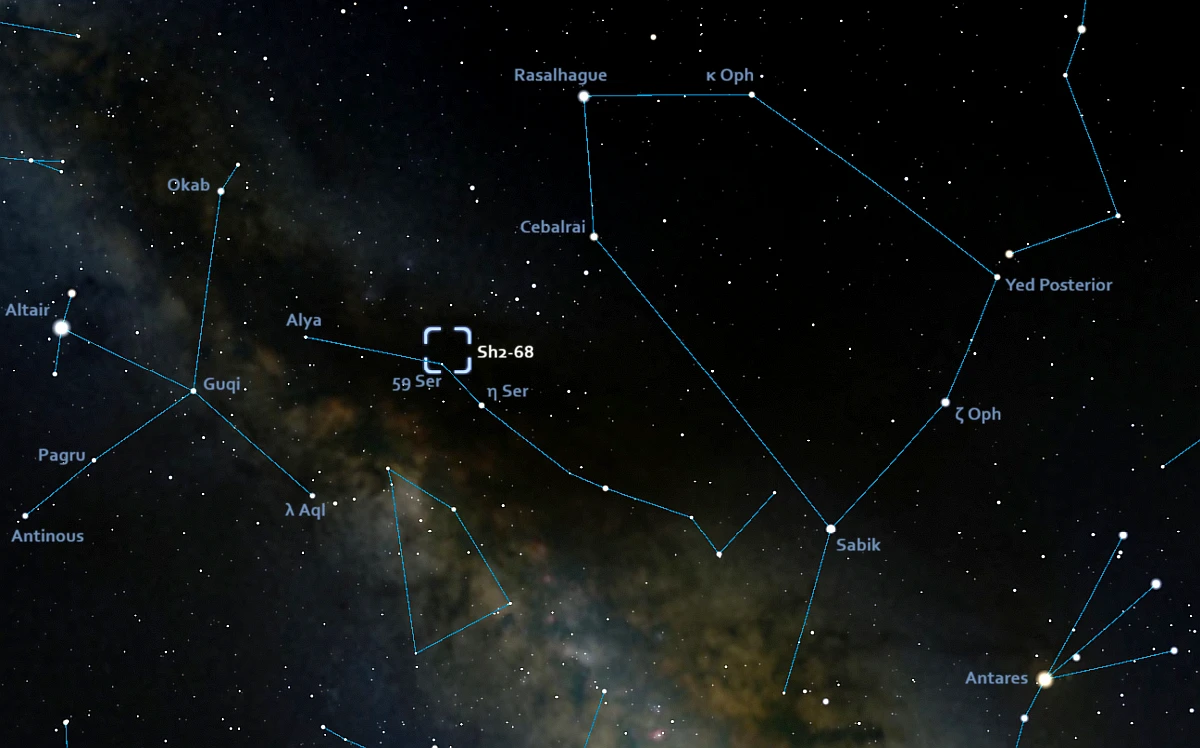 how to find the flaming skull nebula,where is the flaming skull nebula in the sky