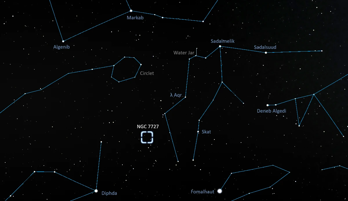 how to find ngc 7727,where is ngc 7727 in the sky